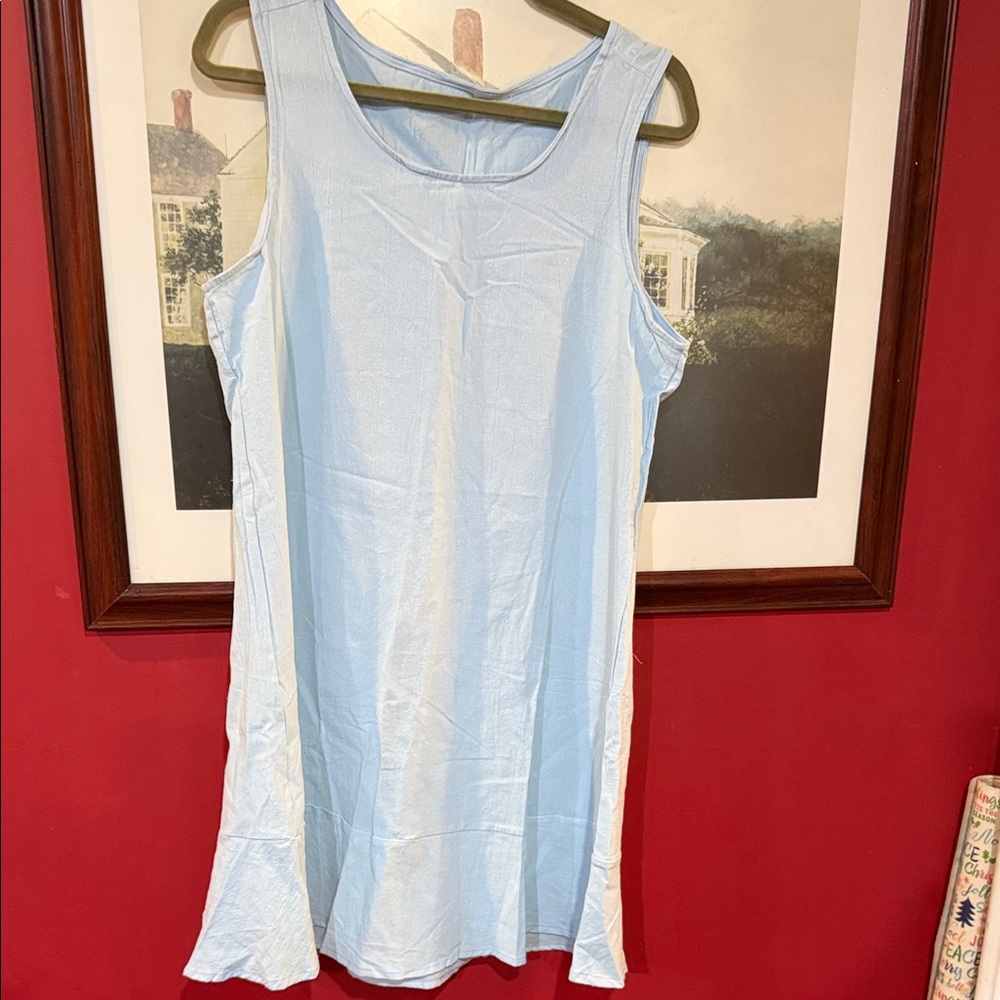 Light Blue Sleeveless Dress no brand name